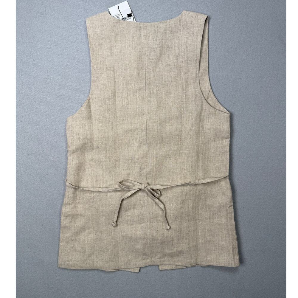 Faithfull the Brand Maya linen vest top, natural 4 $159 - Picture 2 of 6
